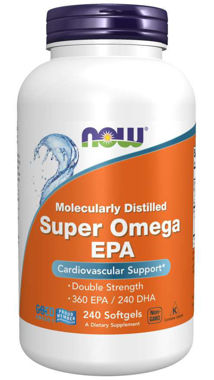 Picture of NOW Molecularly Distilled Super Omega  EPA, 240 softgels