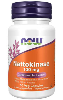 Picture of NOW Nattokinase, 100 mg, 60 vcaps