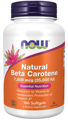 Picture of NOW Natural Beta Carotene, 25,000 IU, 180 softgels