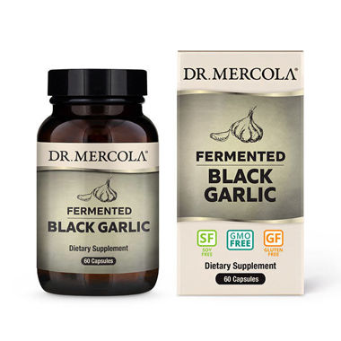 Picture of Dr. Mercola Fermented Black Garlic, 60 caps