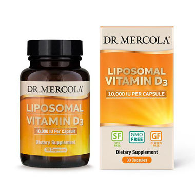 Picture of Dr. Mercola Liposomal Vitamin D3, 10,000 IU, 30 caps