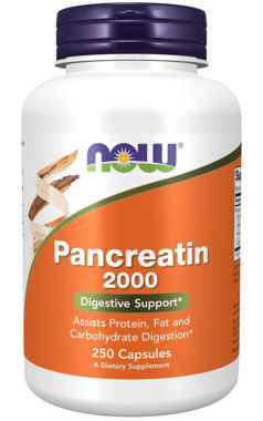 Picture of NOW Pancreatin 2000, 250 caps (OUT OF STOCK)