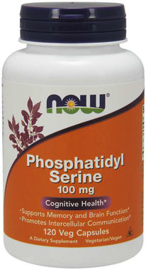 Picture of NOW Phosphatidyl Serine, 100 mg, 120 vcaps