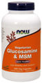 Picture of NOW Vegetarian Glucosamine & MSM, 240 vcaps