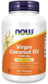 Picture of NOW Virgin Coconut Oil, 1000 mg, 120 softgels