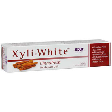 Picture of NOW Solutions Xyli White Cinnafresh Toothpaste Gel, 6.4 oz.