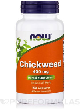Picture of NOW Chickweed, 400 mg, 100 caps