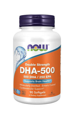 Picture of NOW Double Strength DHA-500, 90 softgels