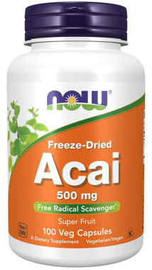 Picture of Now Freeze-Dried Acai, 500 mg, 100 vcaps