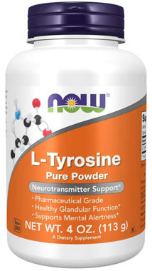 Picture of NOW L-Tyrosine Pure Powder, 4 oz