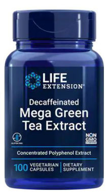 Picture of Life Extension Decaffeinated Mega Green Tea Extract, 100 vcaps