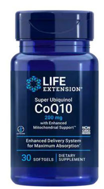 Picture of Life Extension Super Ubiquinol CoQ10 with Enhanced Mitochondrial Support, 200 mg, 30 softgels
