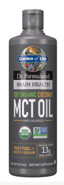 Picture of Garden of Life Dr. Formulated Brain Health 100% Organic Coconut MCT Oil, 16 fl oz