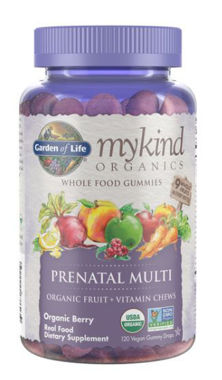 Picture of Garden of Life mykind Organics Prenatal Multi Gummies, Organic Berry, 120 vegan gummy drops